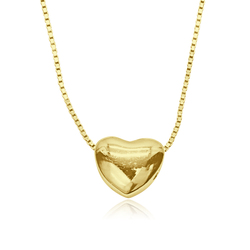 Heart Silver Necklace SPE-5594-GP
